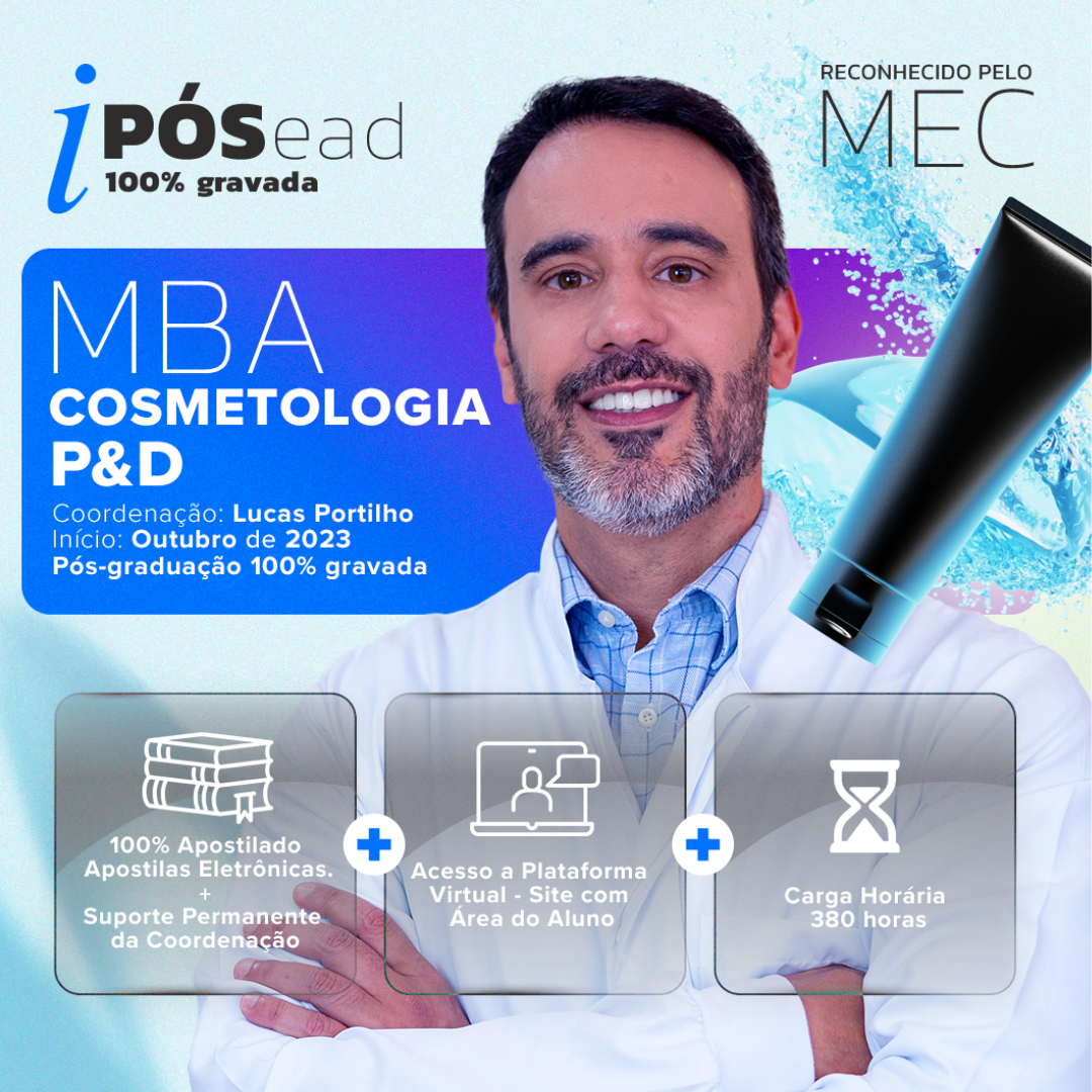 MBA Cosmetologia com Foco em P&D -  ONLINE